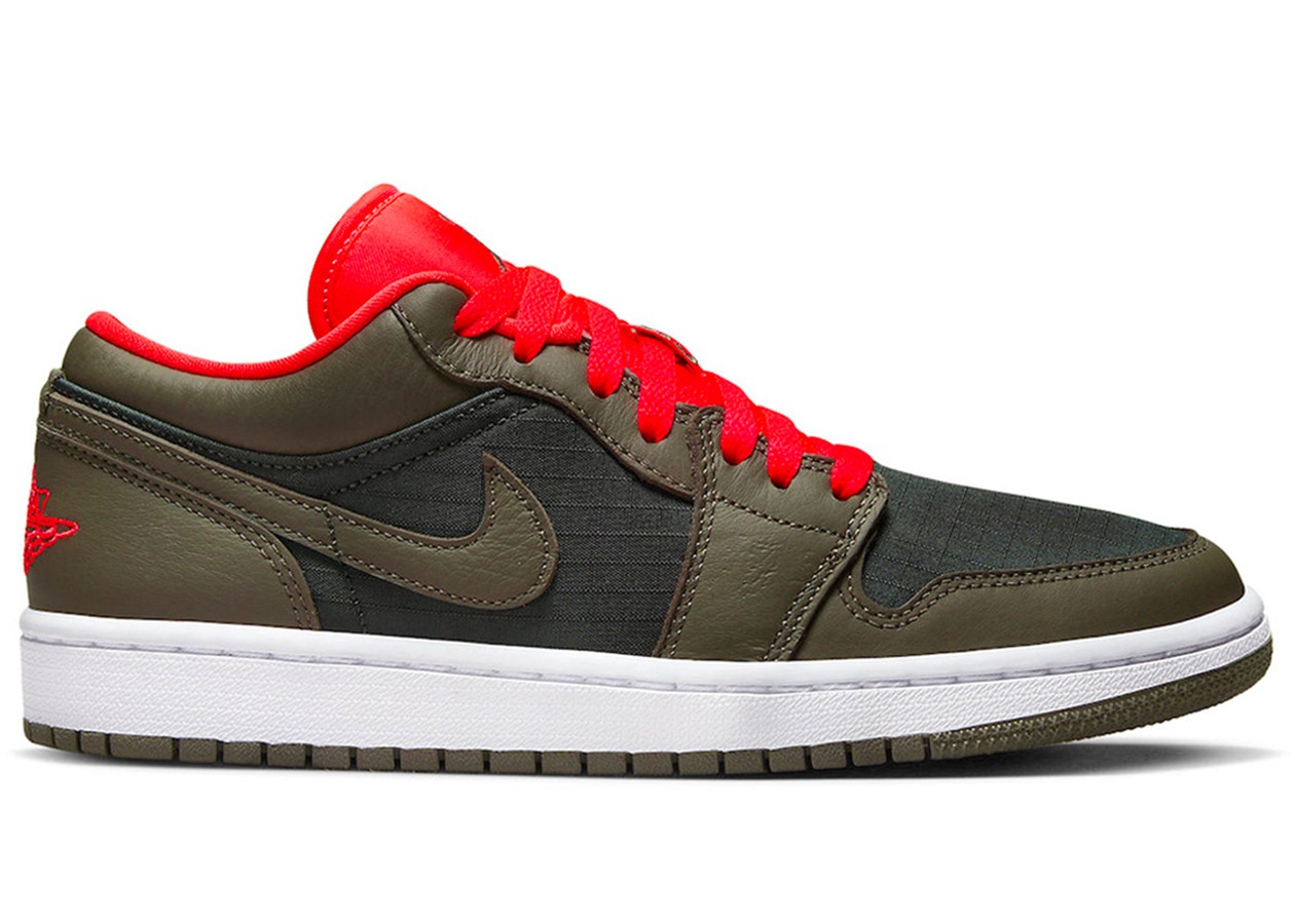 Jordan 1 Low SE Newsprint Olive Grey (W)