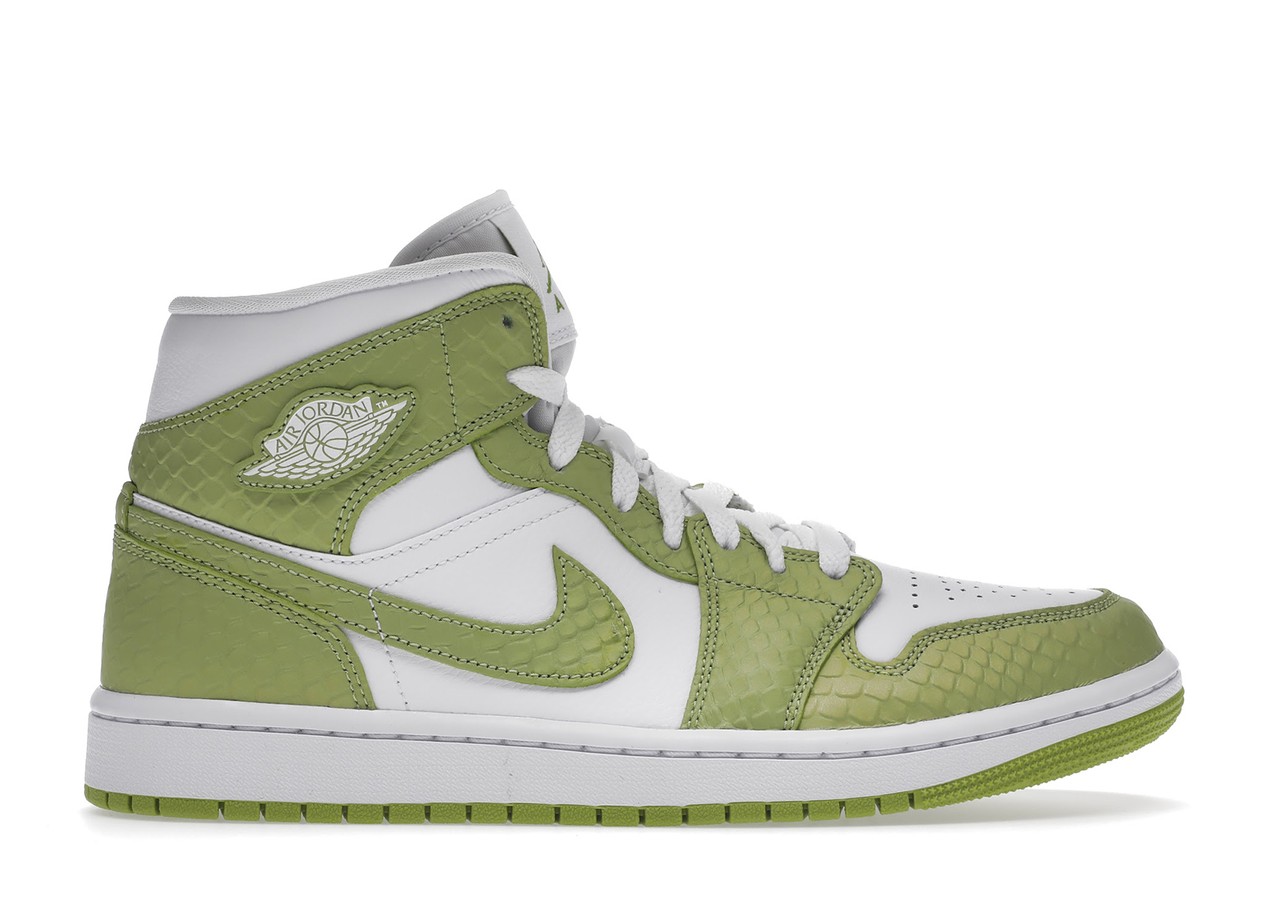 Jordan 1 Mid Green Python (W)