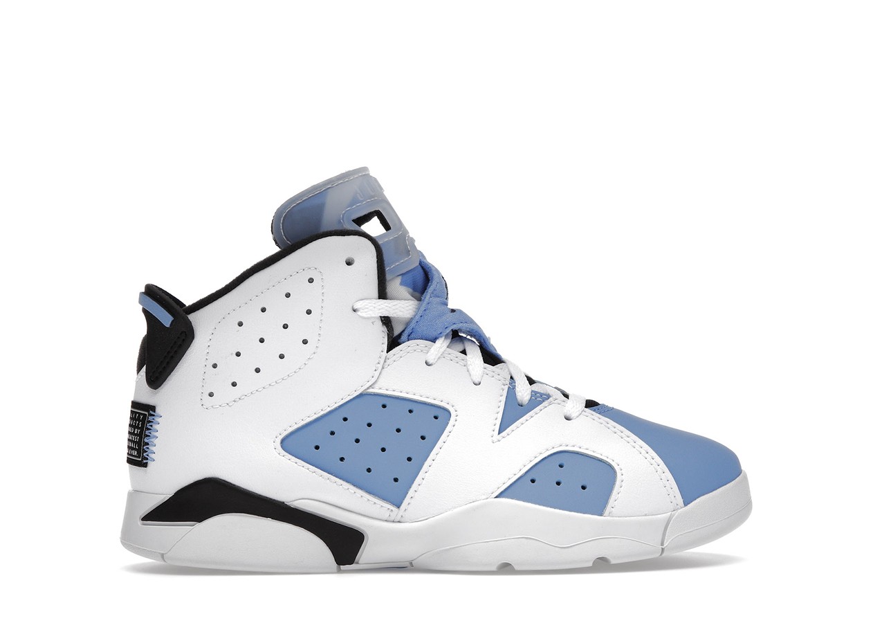 Jordan 6 Retro UNC White (PS)