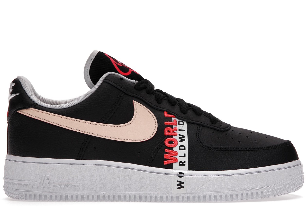 Nike Air Force 1 Low '07 LV8 Worldwide Pack Black Flash Crimson