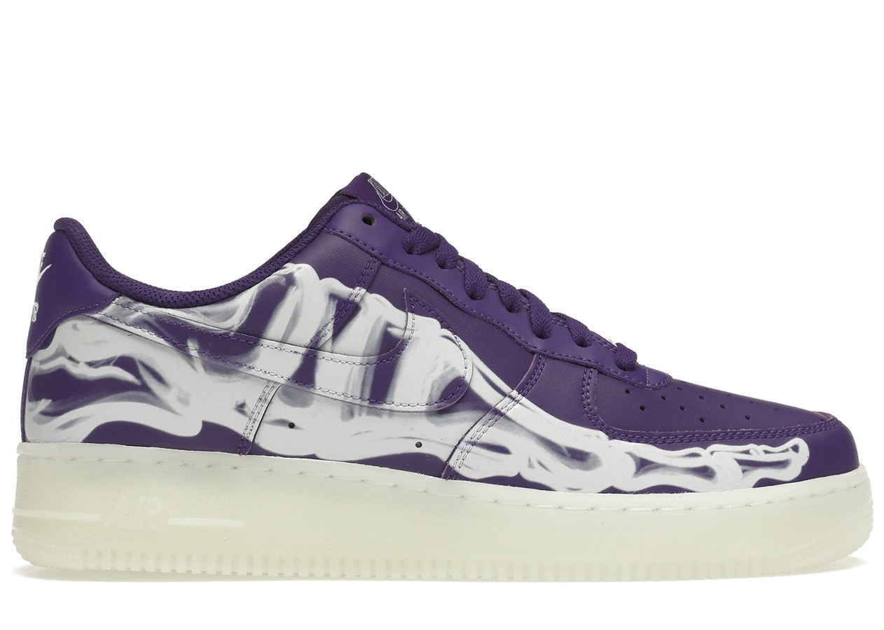 Nike Air Force 1 Low '07 QS Purple Skeleton Halloween (2021)