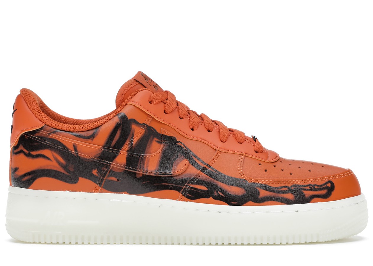 Nike Air Force 1 Low Orange Skeleton Halloween (2020)