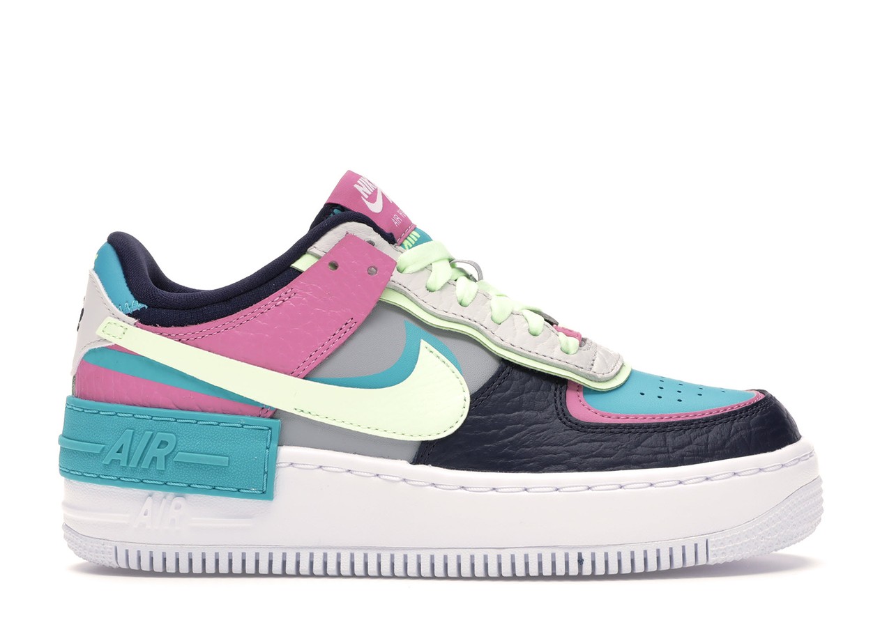 Nike Air Force 1 Low Shadow Barely Volt Oracle Aqua (W)