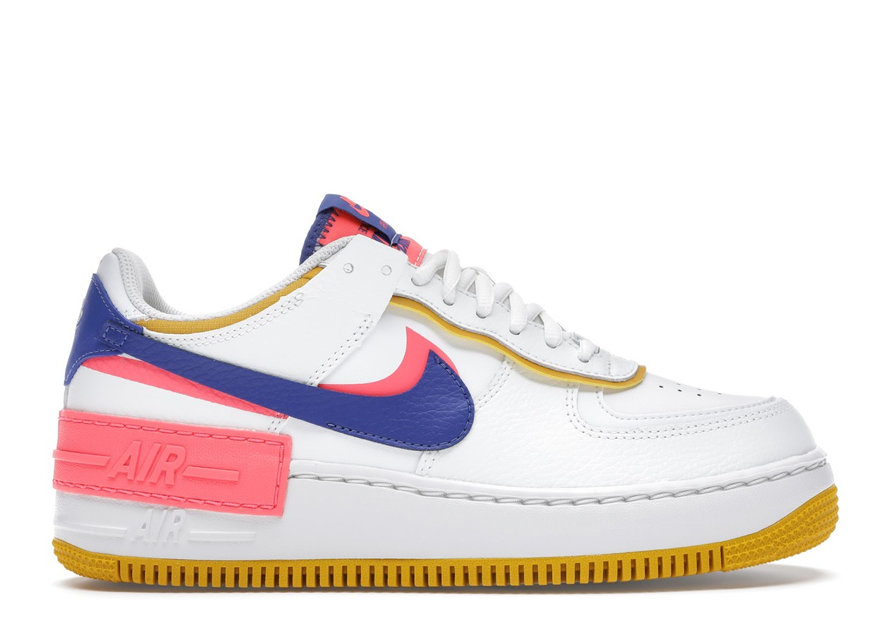 Nike Air Force 1 Low Shadow White Flash Crimson Astronomy Blue (W)