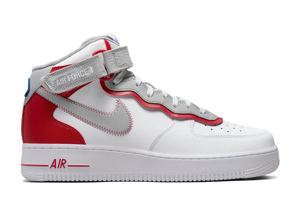 Nike Air Force 1 Mid Athletic Club White Gym Red