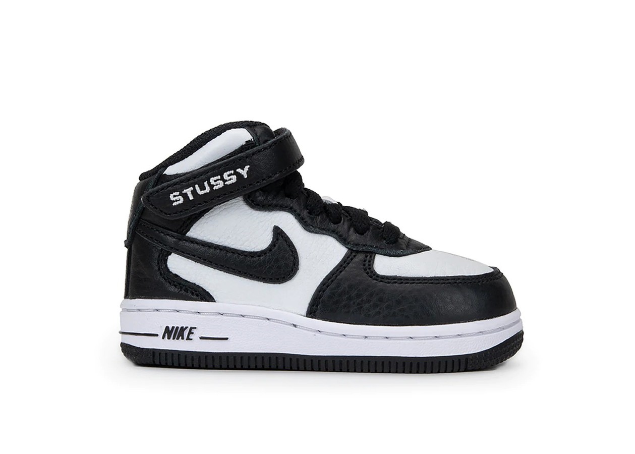 Nike Air Force 1 Mid Stussy Light Bone Black (TD)