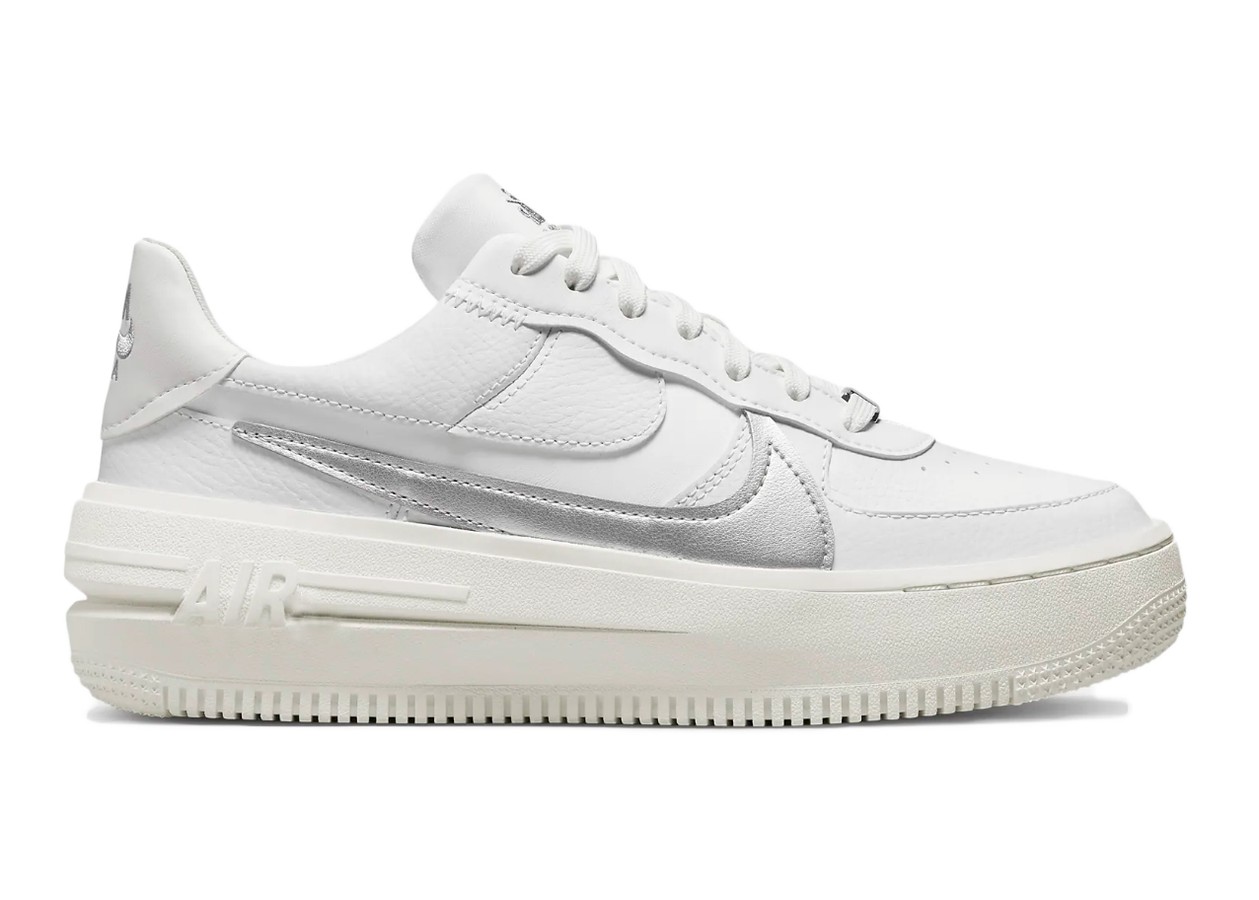 Nike Air Force 1 PLT.AF.ORM Summit White Metalic Silver (W)