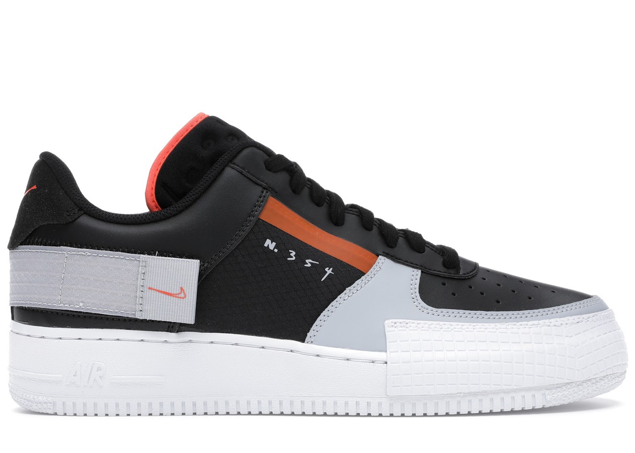 Nike Air Force 1 Type Black Hyper Crimson