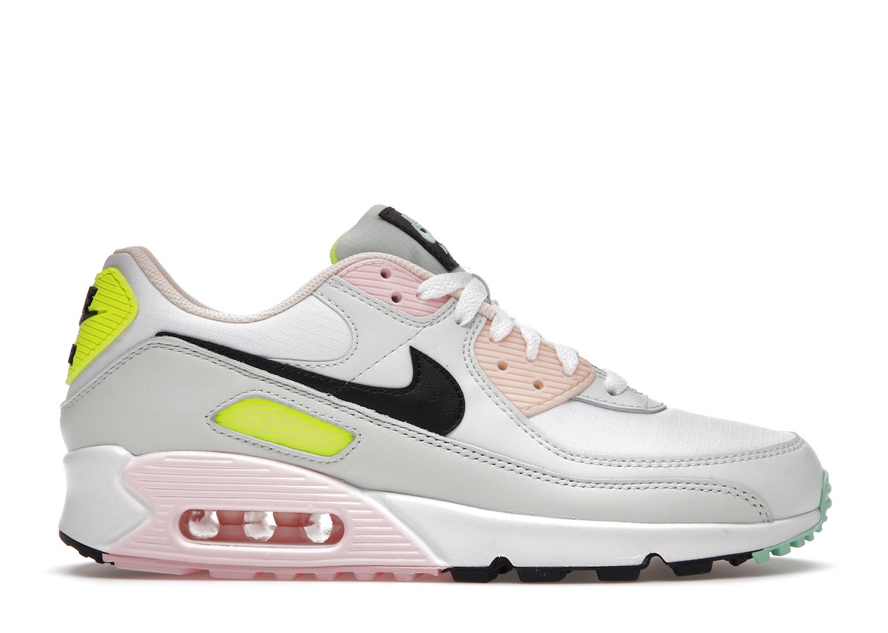 Nike Air Max 90 White Volt Green Glow (W)