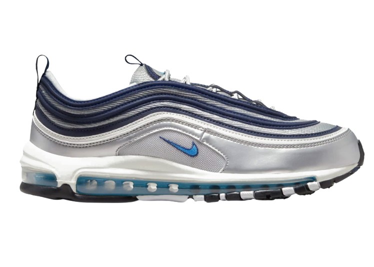 Nike Air Max 97 Metallic Silver Chlorine Blue