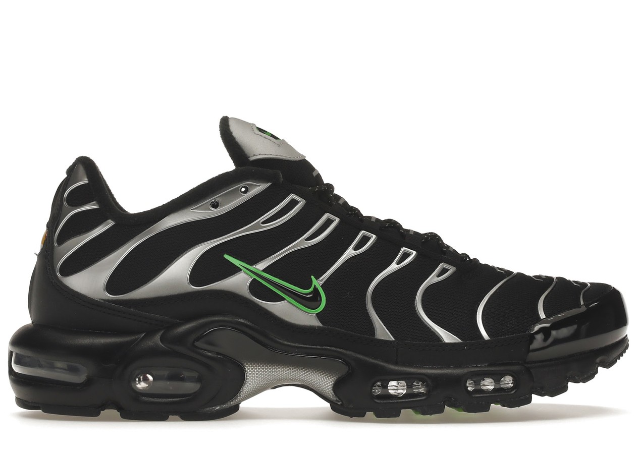 Nike Air Max Plus Black Silver Green Strike