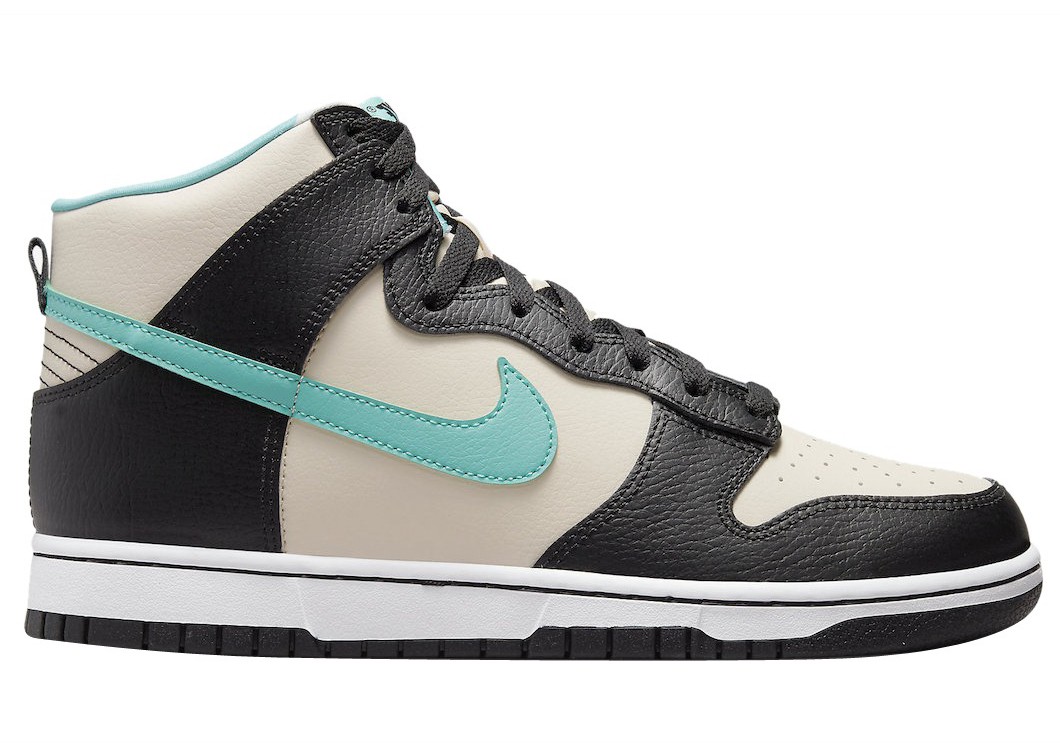 Nike Dunk High EMB Beige Black Washed Teal