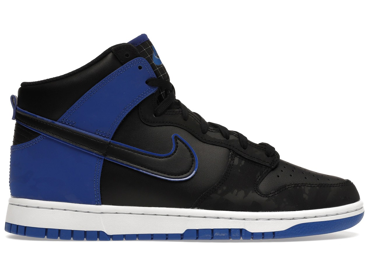 Nike Dunk High SE Camo Black Royal