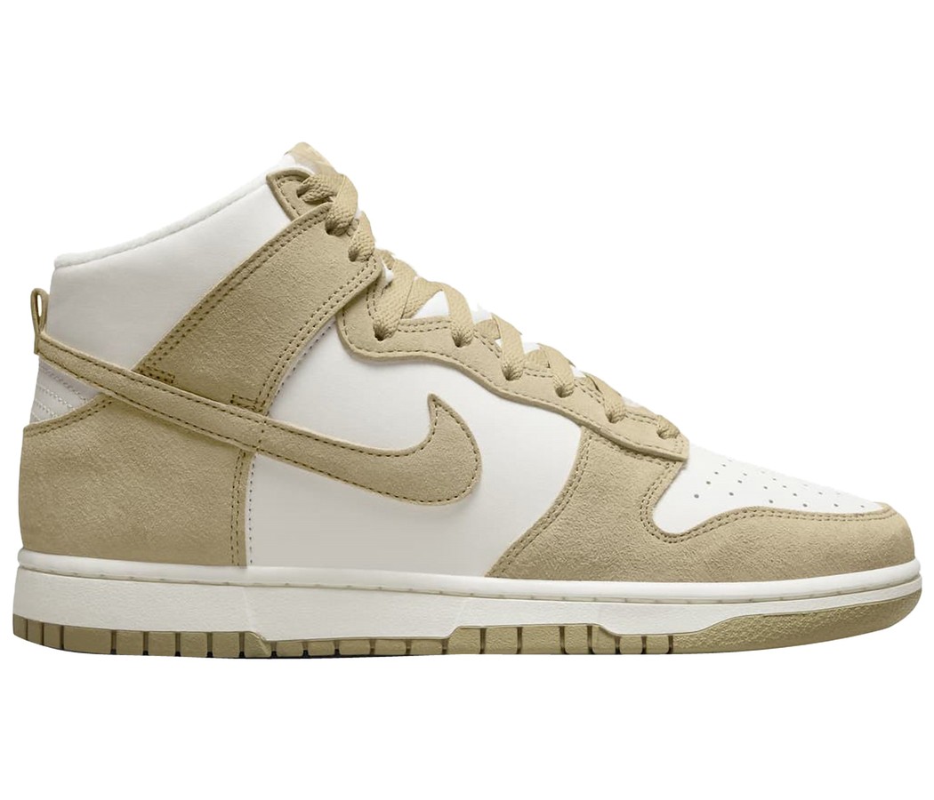 Nike Dunk High Tan Suede White