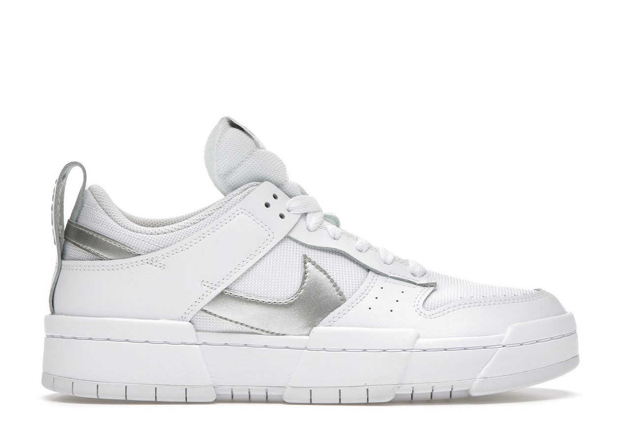 Nike Dunk Low Disrupt White Silver (W)