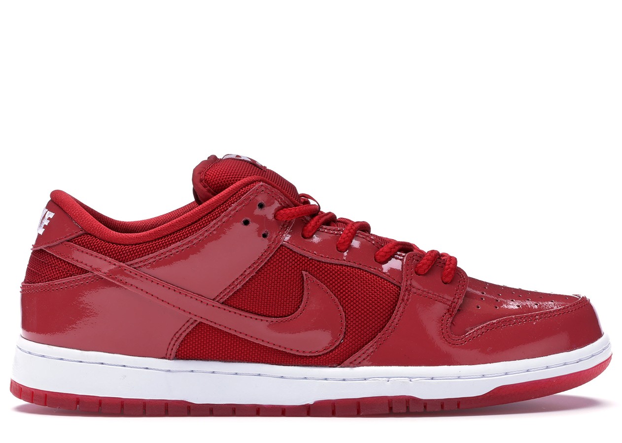 Nike SB Dunk Low Red Patent Leather